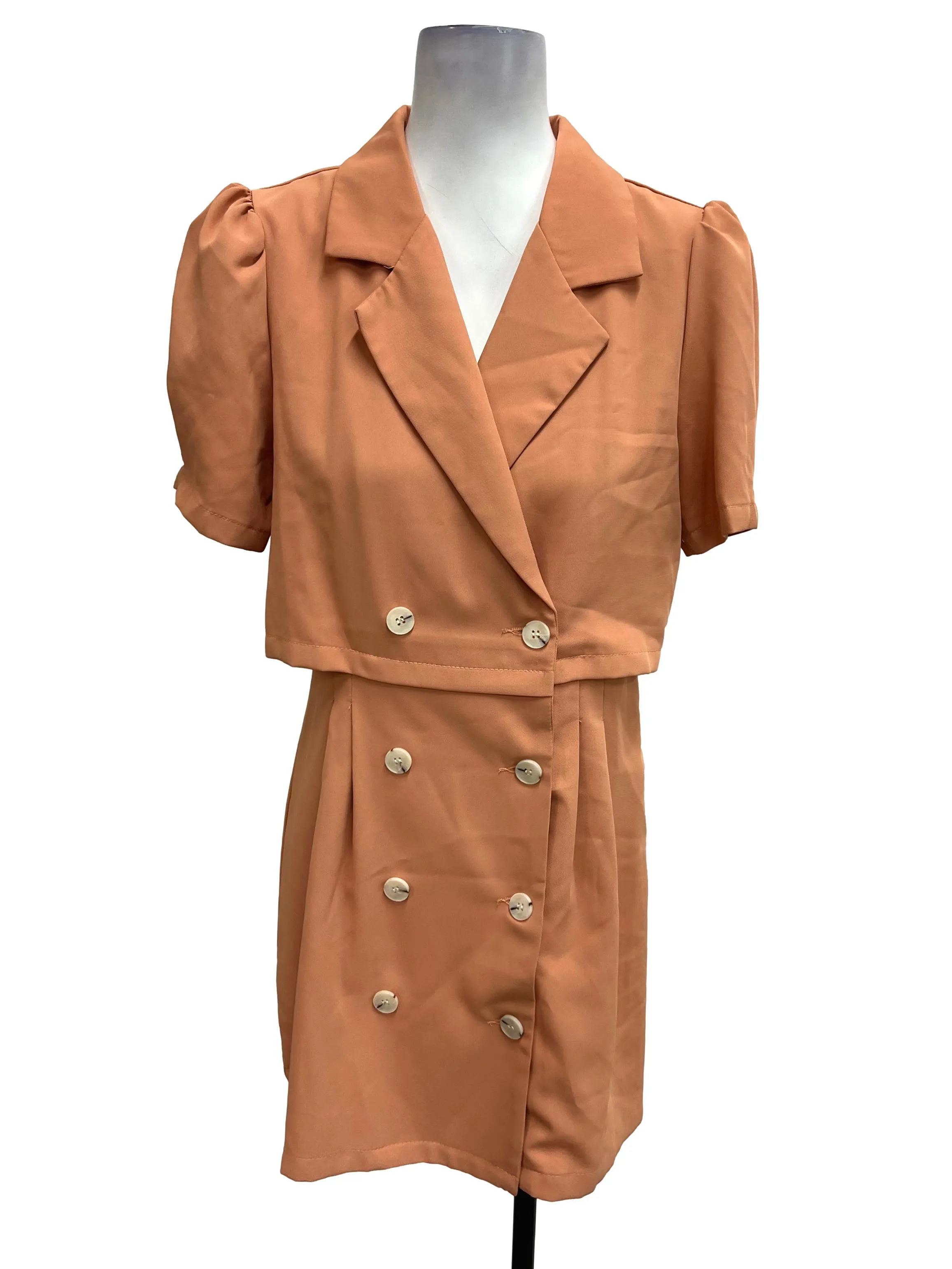 Orange Blazer Dress