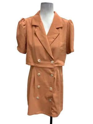 Orange Blazer Dress