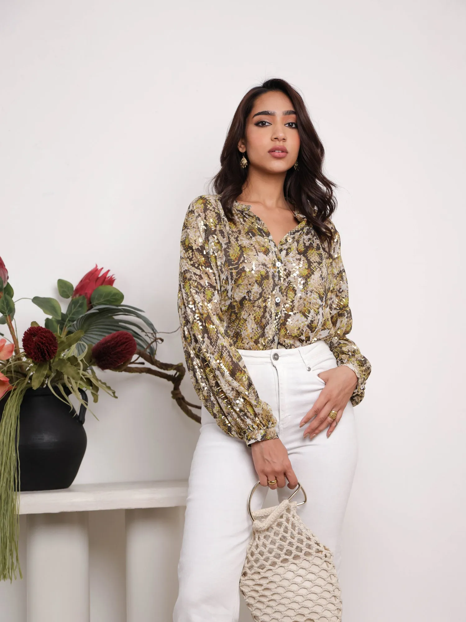Over Sized Printed Top