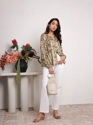 Over Sized Printed Top