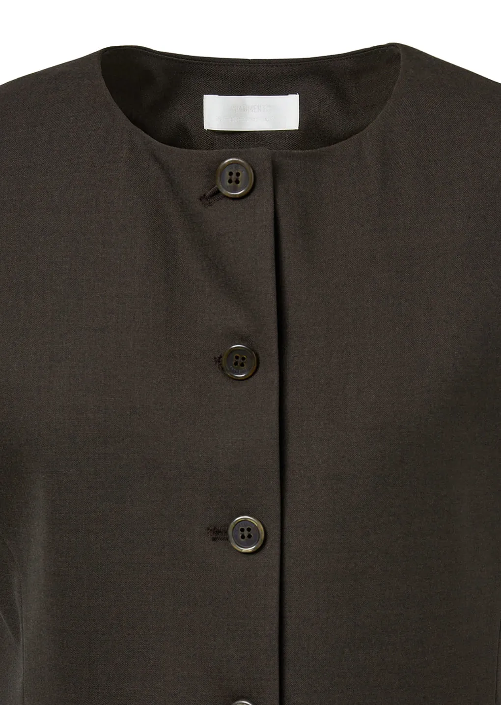 OVERSIZE BUTTON VEST