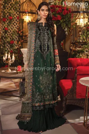 Pakistani Sharara Suit by Pakistani Designer #PF198