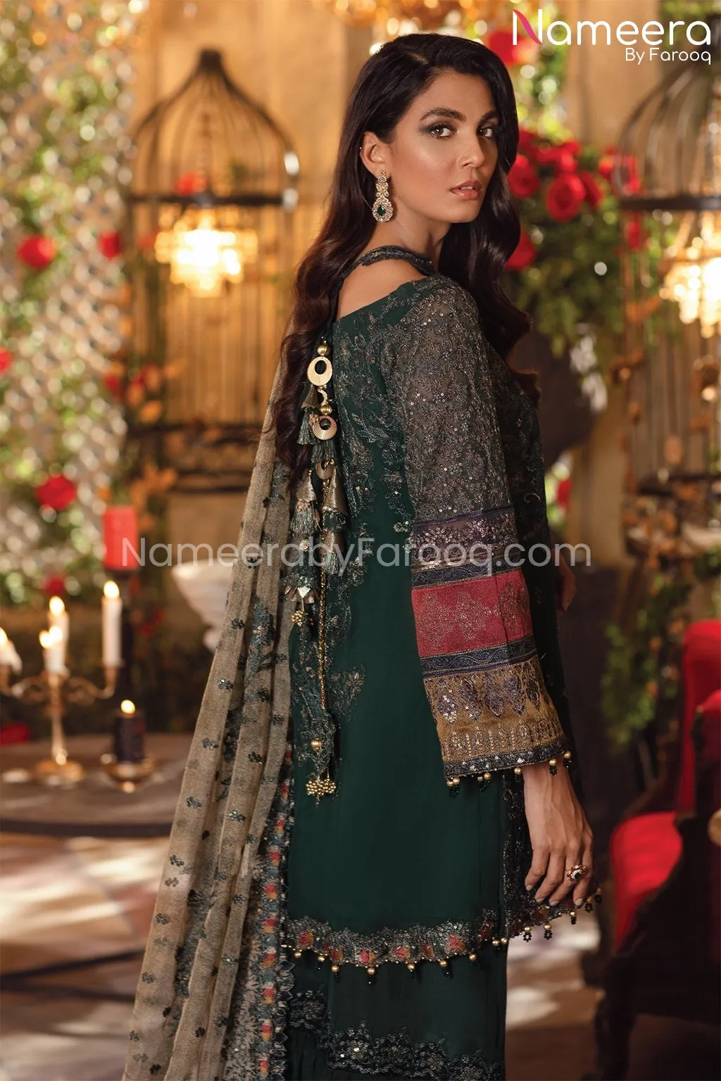 Pakistani Sharara Suit by Pakistani Designer #PF198