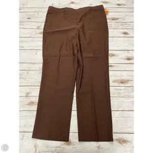 Pants Dress By Alfred Dunner In Brown, Size: 16