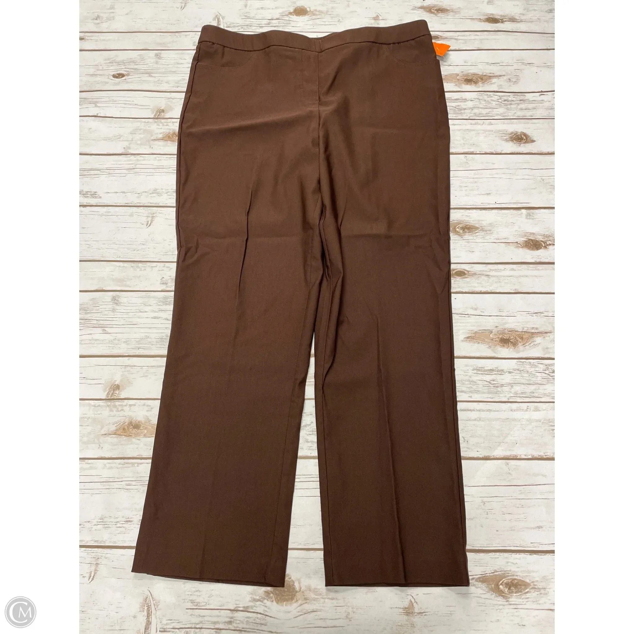 Pants Dress By Alfred Dunner In Brown, Size: 16