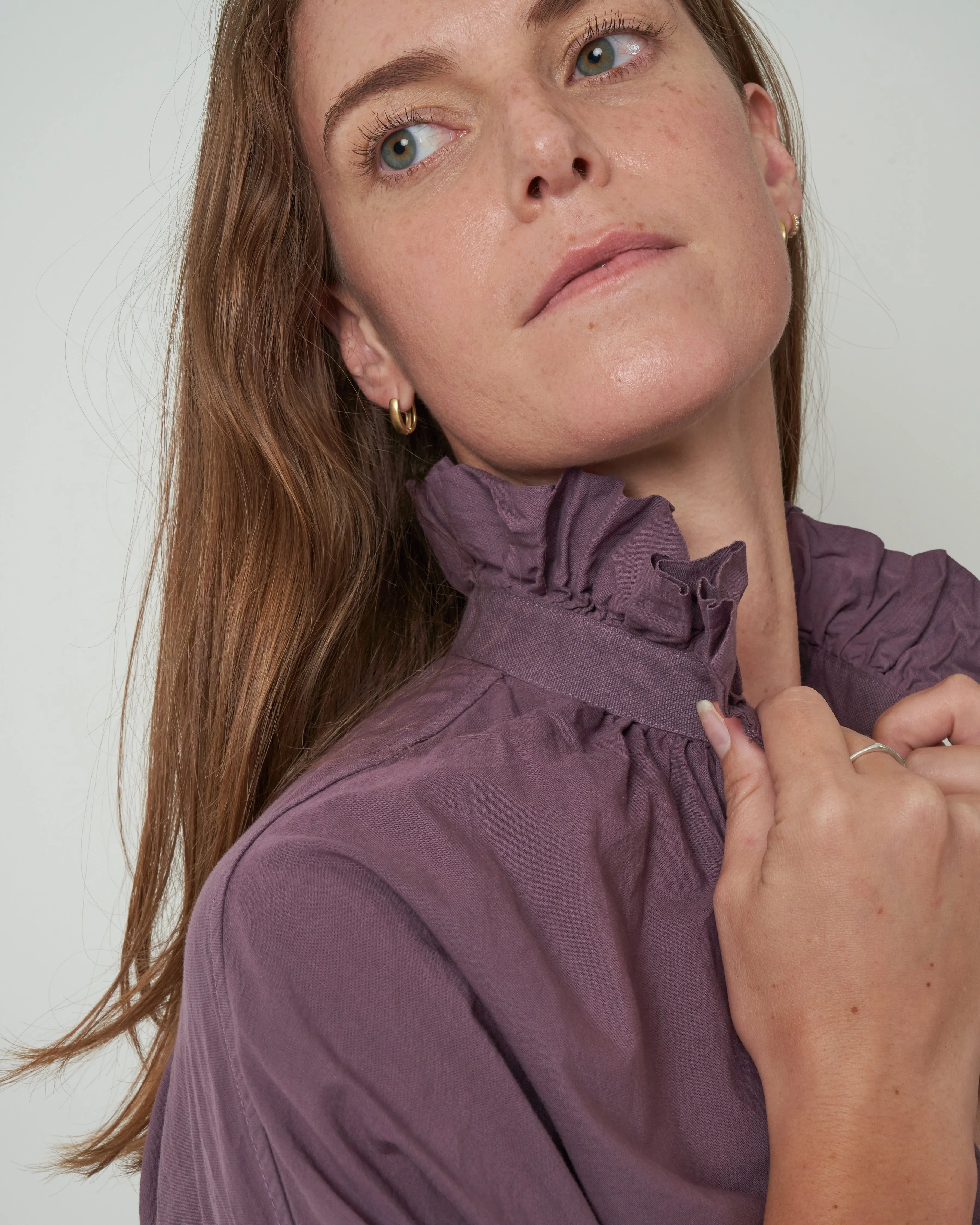 penelope cabo shirt - eggplant