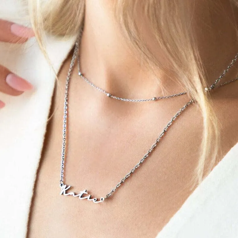 Personalized Name Signature Necklace – Custom Chain Varieties