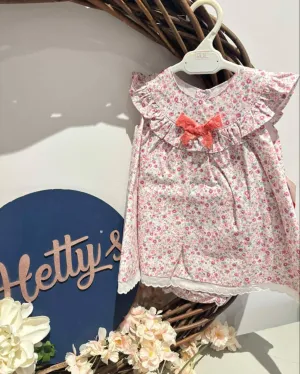 Pink Floral Dress and Pants