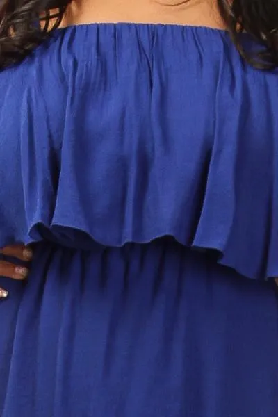 Plus Size Glam Ruffled Tube Top Dress