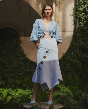 POLLY Top - Sky Blue