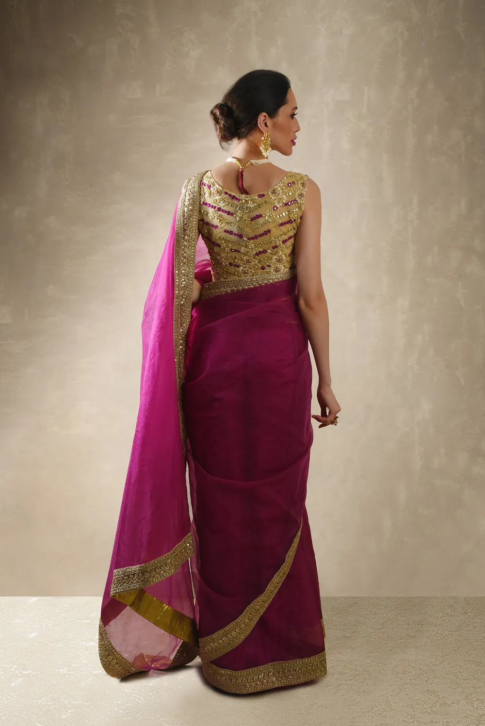 Pomegranate Saree Set