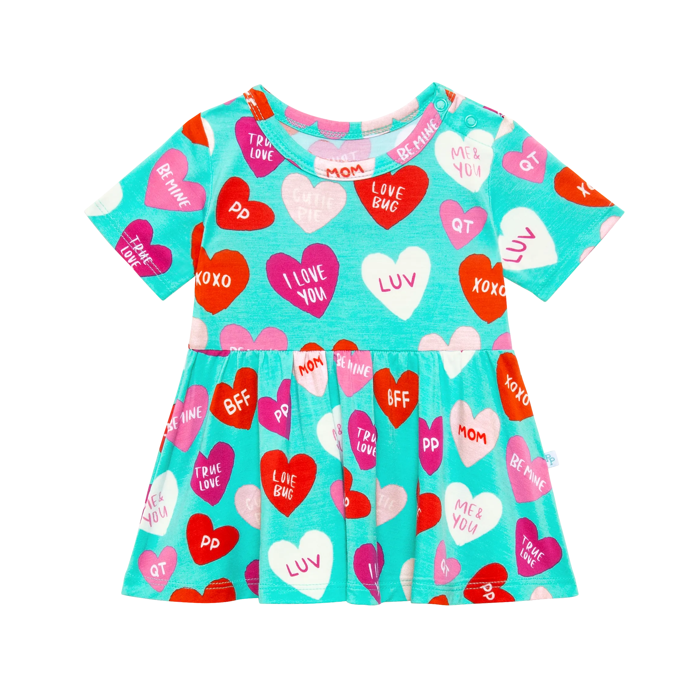Posh Peanut Valerie S/S Basic Peplum Top & Bloomer Set