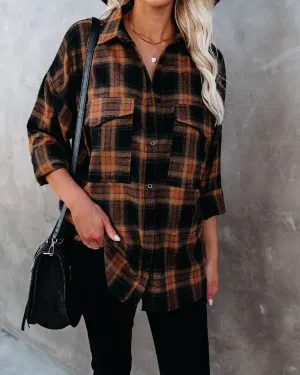 Preorder - Petaluma Cotton Blend Plaid Button Down Top