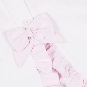 Pretty Originals Bow & Embroidery Dress with Bloomer Pants & Headband