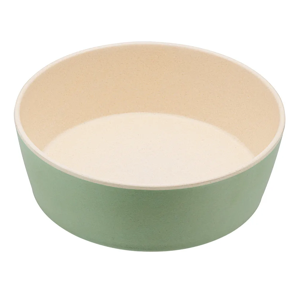 Printed Bamboo Dog Bowl, Mint