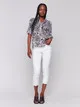 Printed Cotton Gauze Blouse