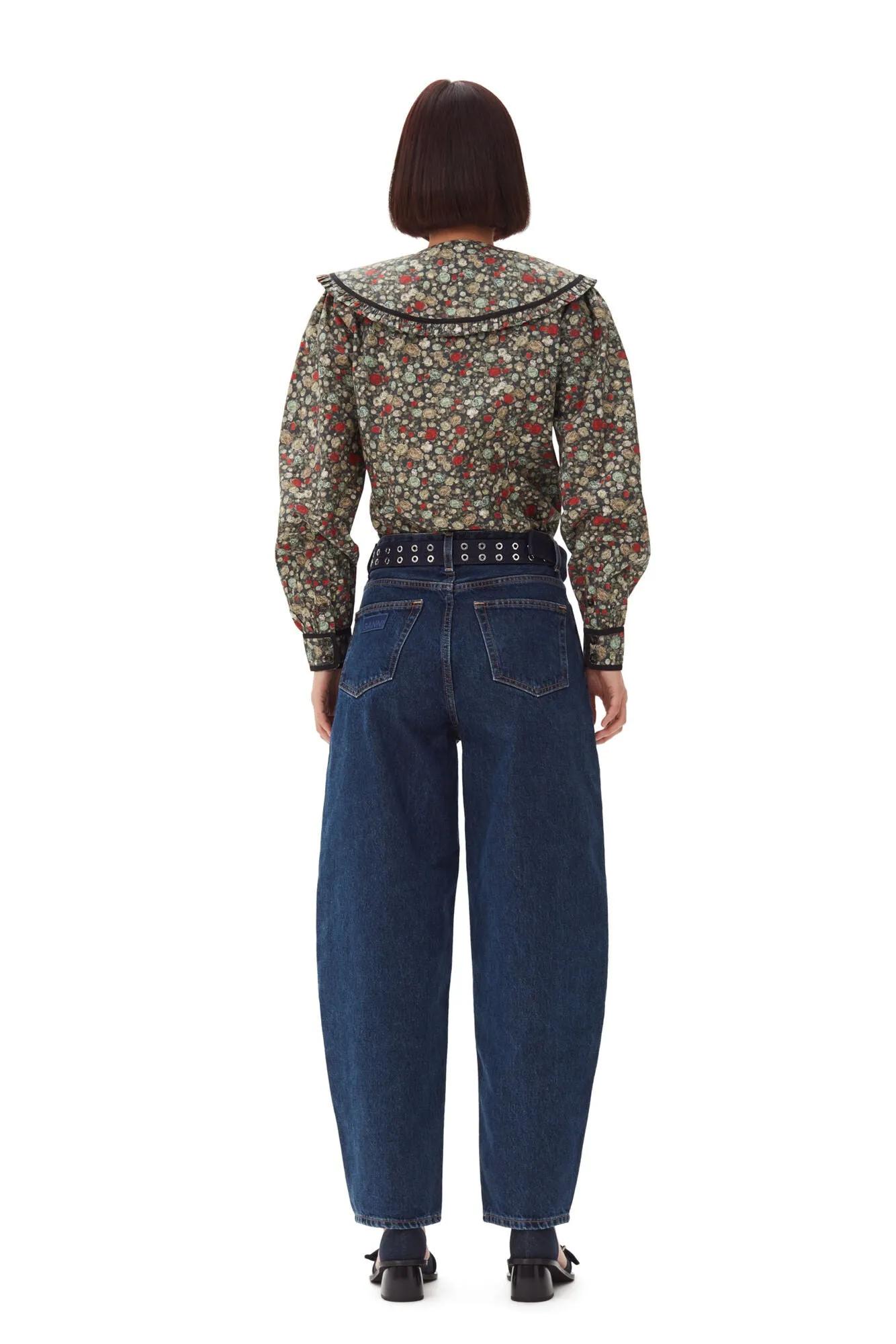Printed Cotton Shirt | Black Sand