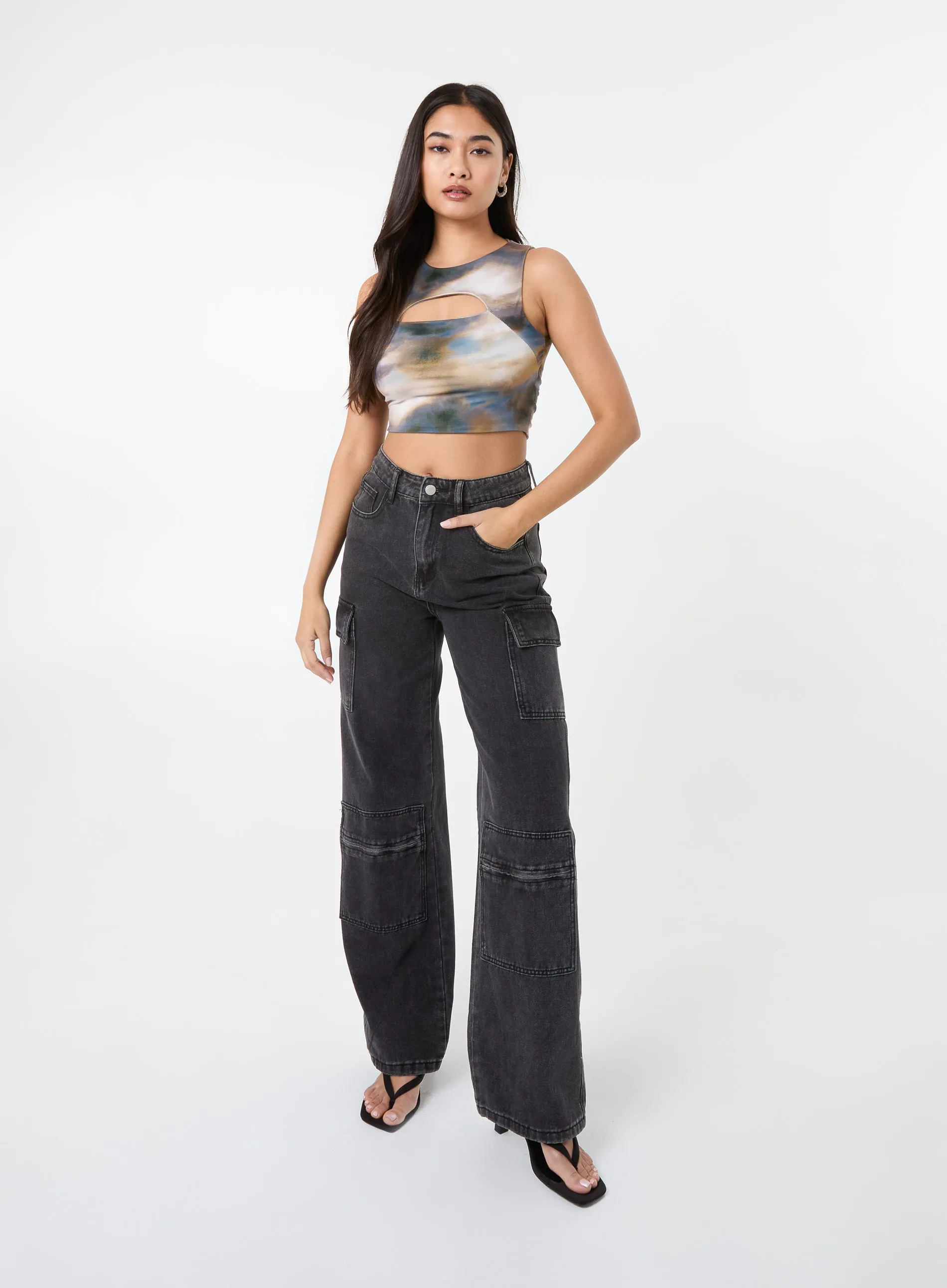 Printed Galaxy Letterbox Top