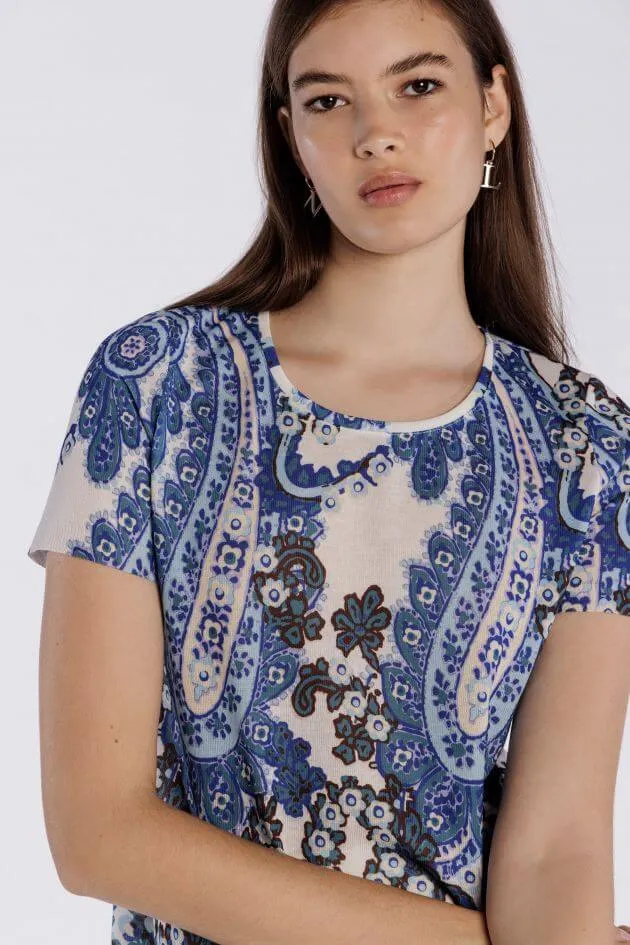 Printed Paisley Twinset in Azul