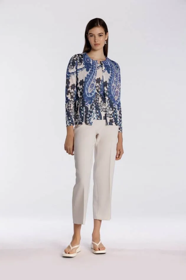 Printed Paisley Twinset in Azul