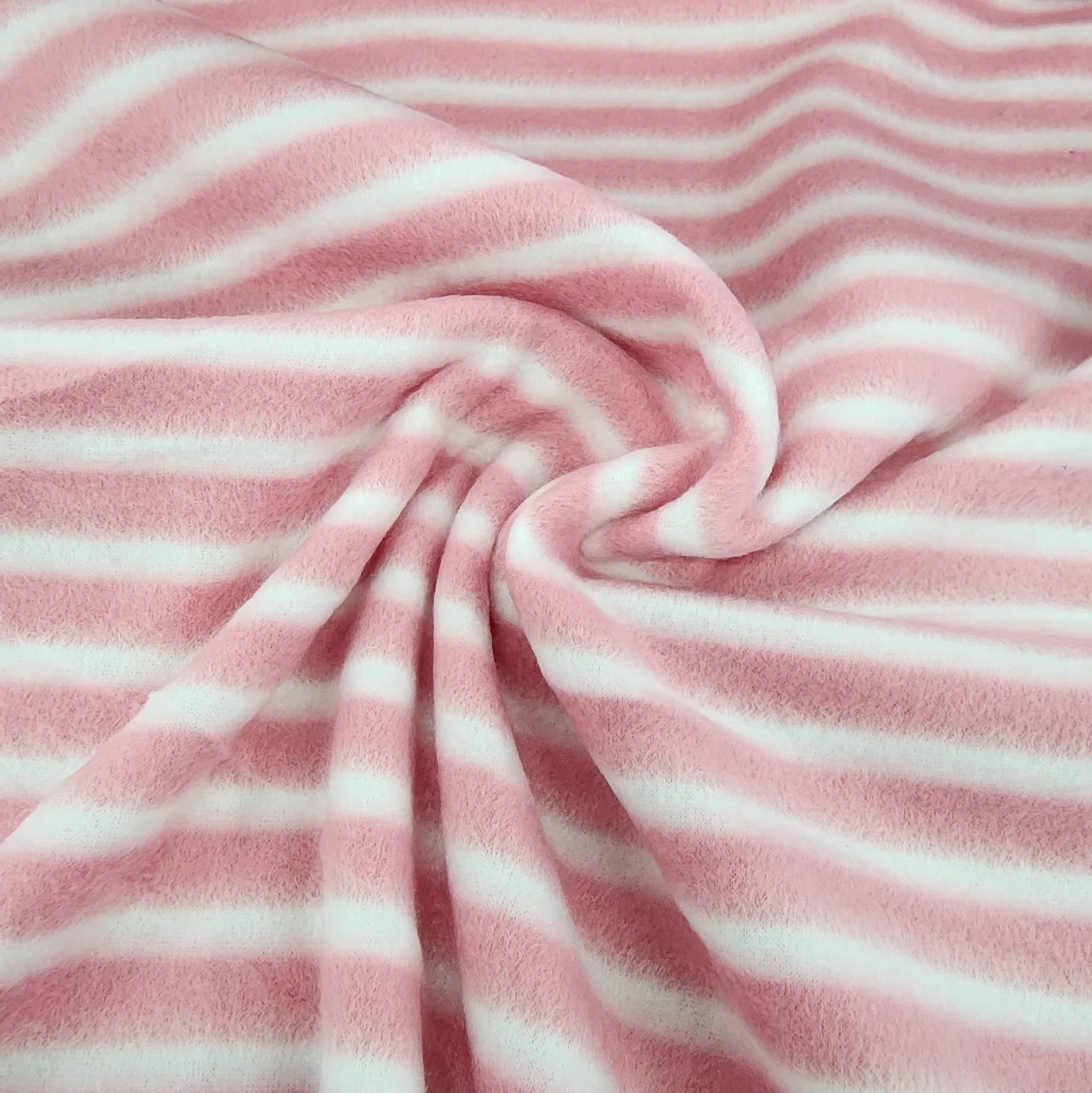 Printed Polar Fleece Fabric Stripes 150 cm