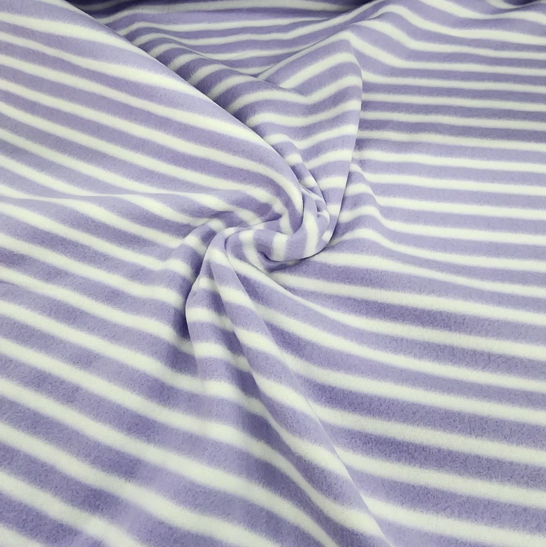 Printed Polar Fleece Fabric Stripes 150 cm