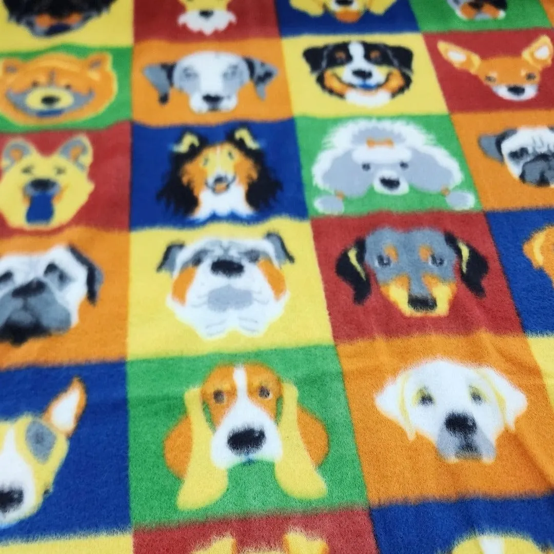 Printed Polar Fleece Multi Dogs 150 cm