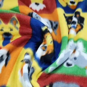 Printed Polar Fleece Multi Dogs 150 cm