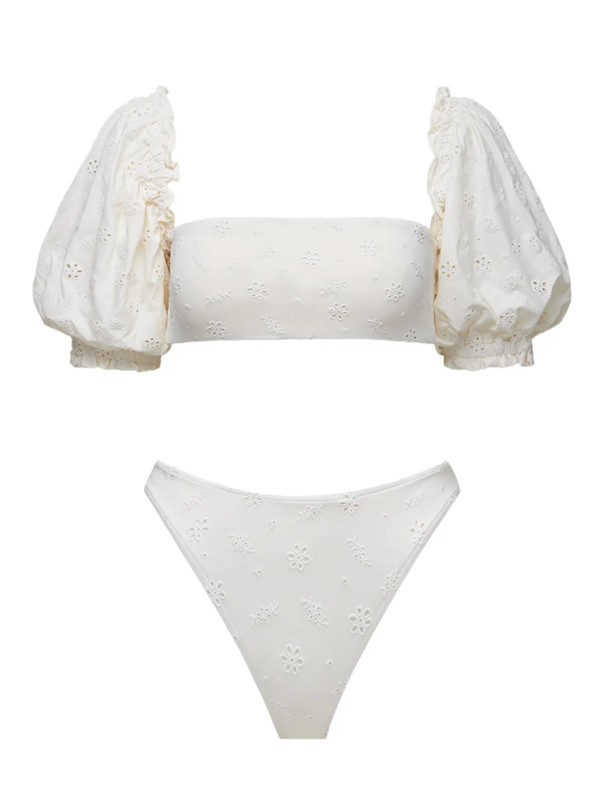 Puff Sleeve-Classic Scoop Bikini