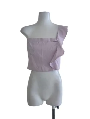 Purple Ruffled Top