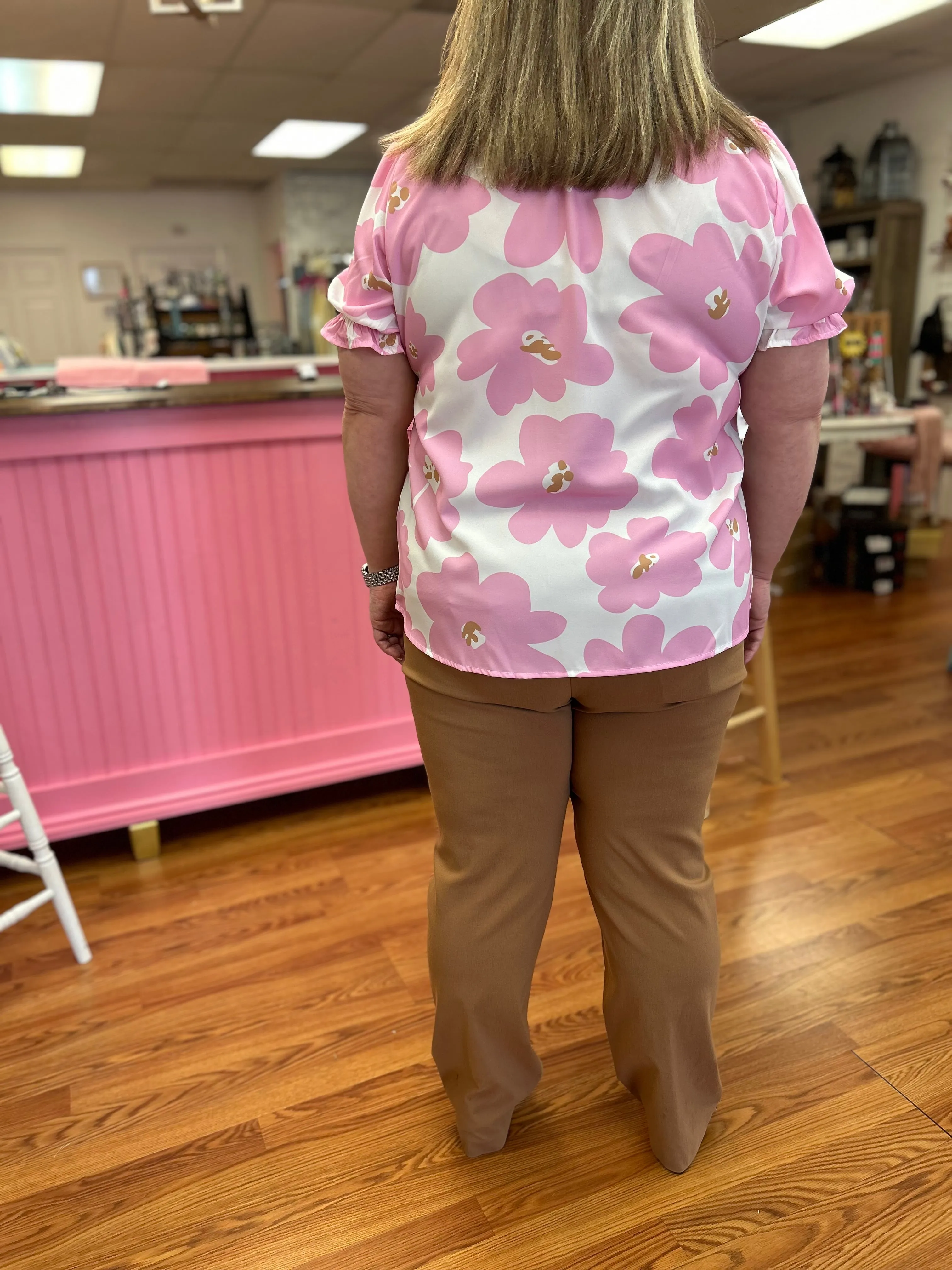 Raelyn Ruffle Neck Blouse
