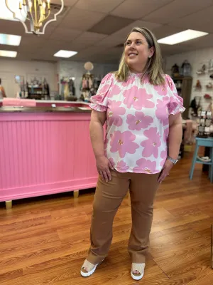 Raelyn Ruffle Neck Blouse