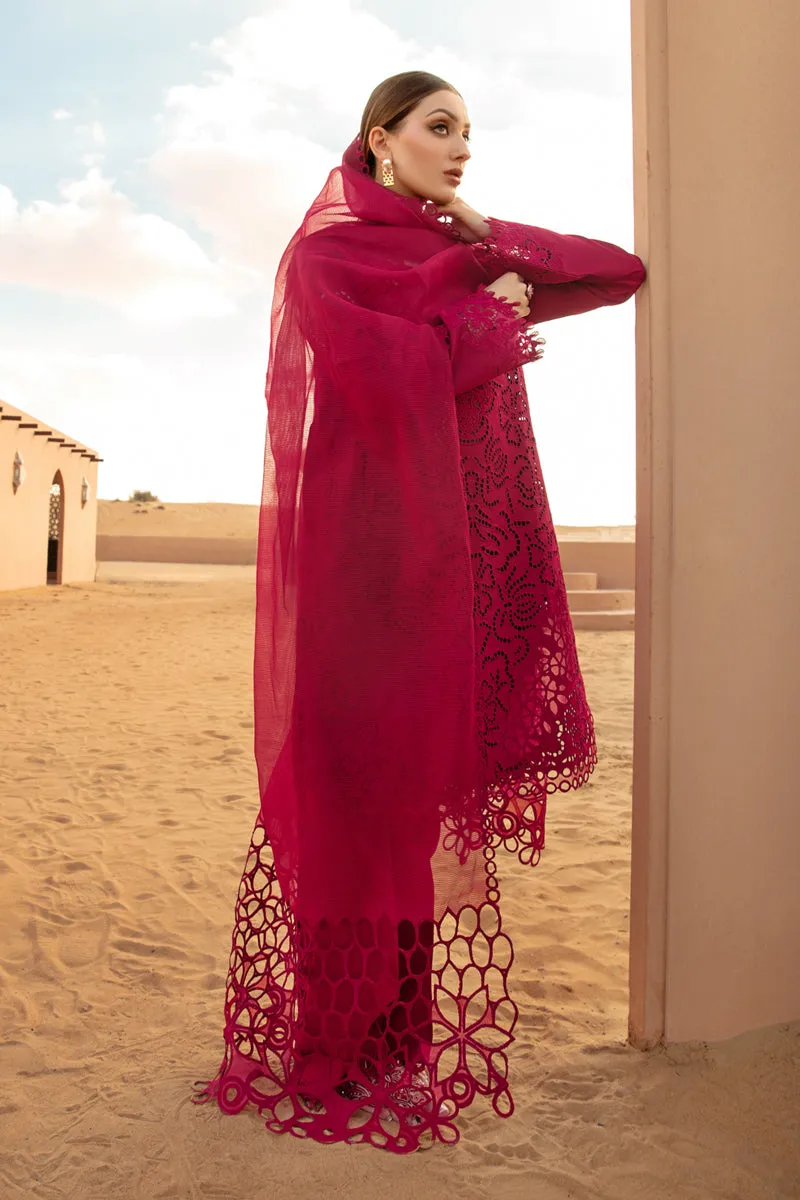 Rang Rasiya Premium Embroidered Lawn Unstitched 3Pc Suit D-10 RAMEEN