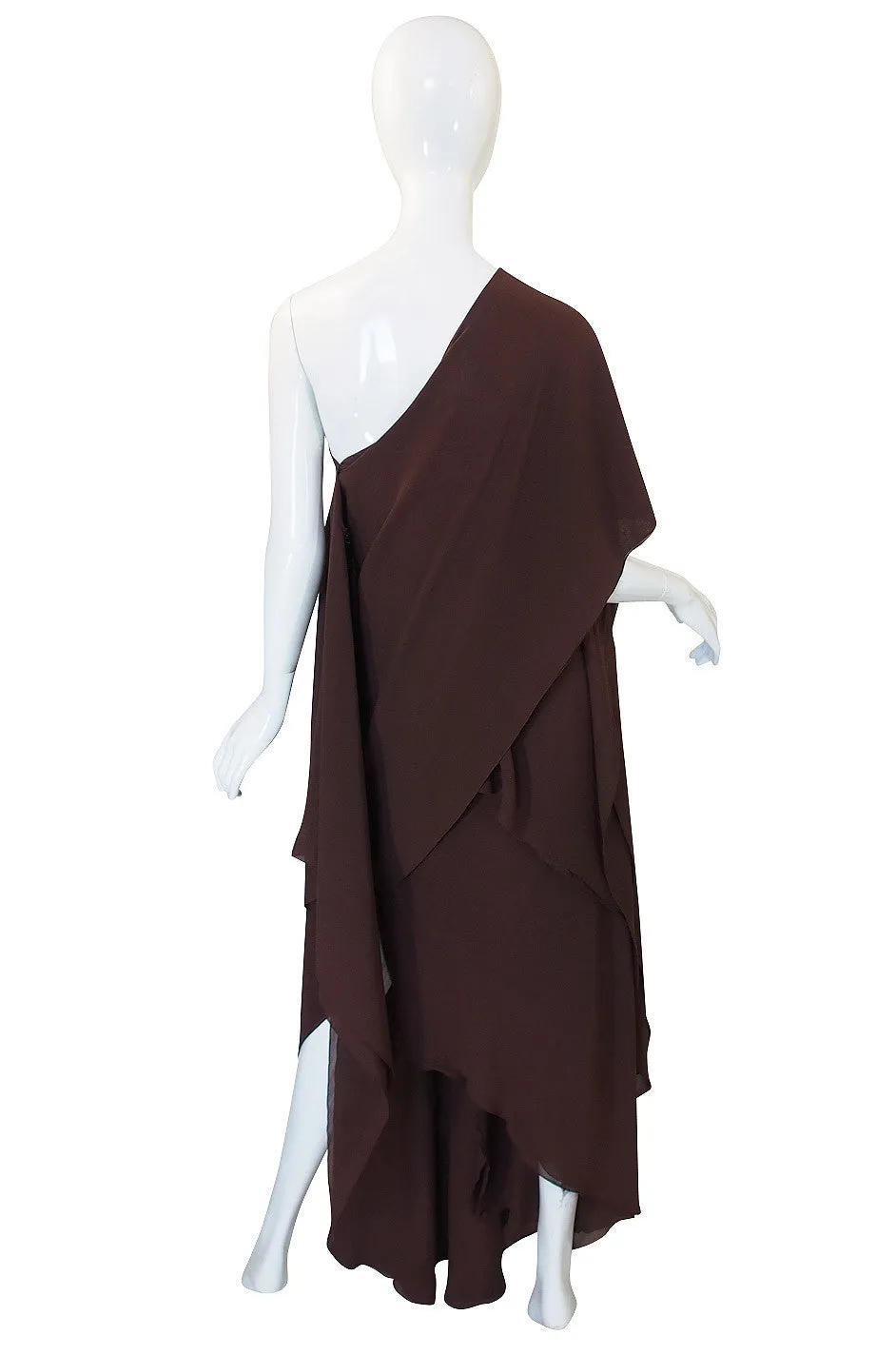 Rare 1970s Silk Grecian Jacqueline de Ribes Gown