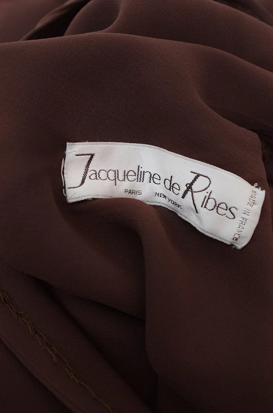 Rare 1970s Silk Grecian Jacqueline de Ribes Gown