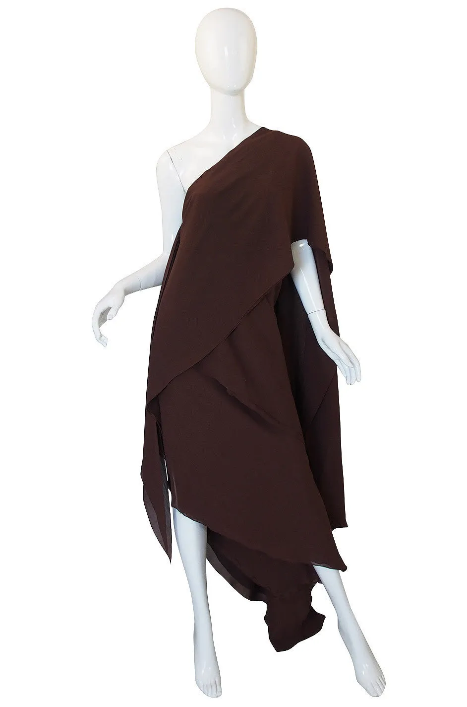 Rare 1970s Silk Grecian Jacqueline de Ribes Gown