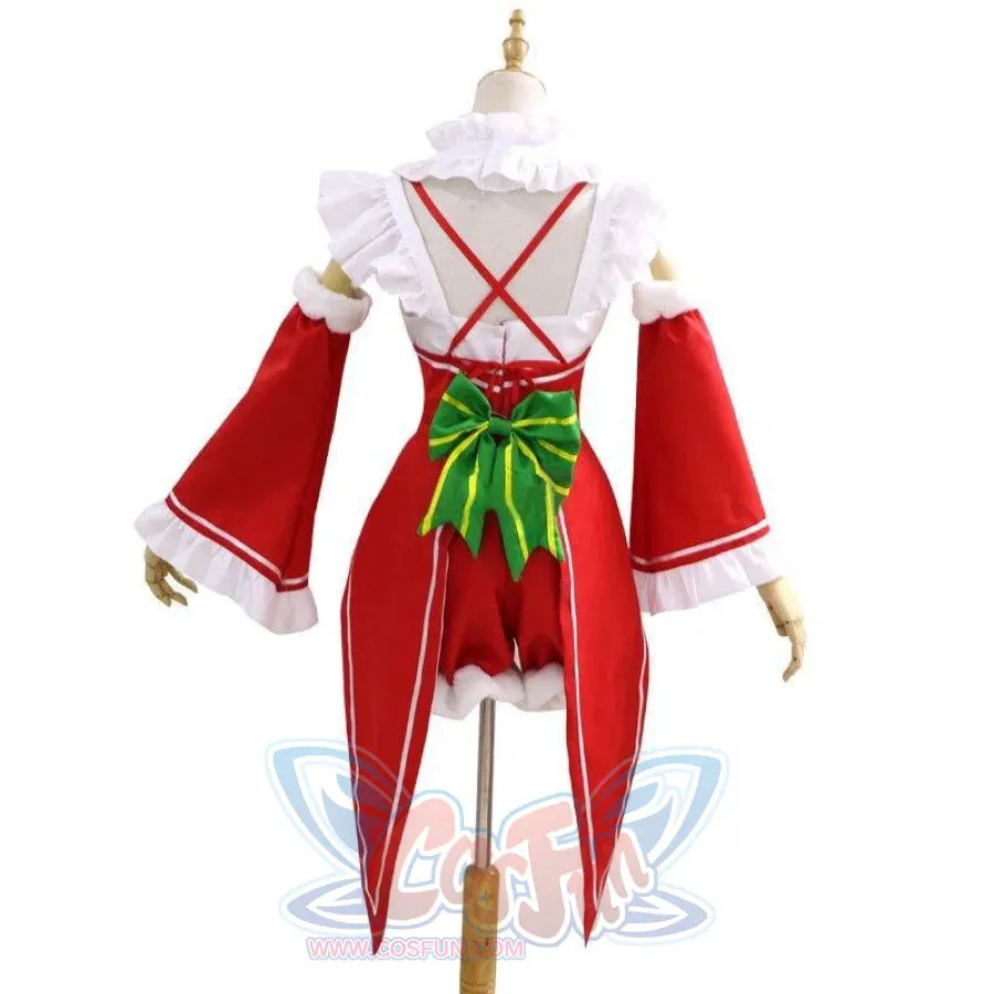 Re Zero Kara Hajimeru Isekai Seikatsu Remu and Ramu Cosplay Costume
