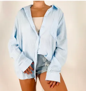 Rebecca Button Up(Sky Blue)