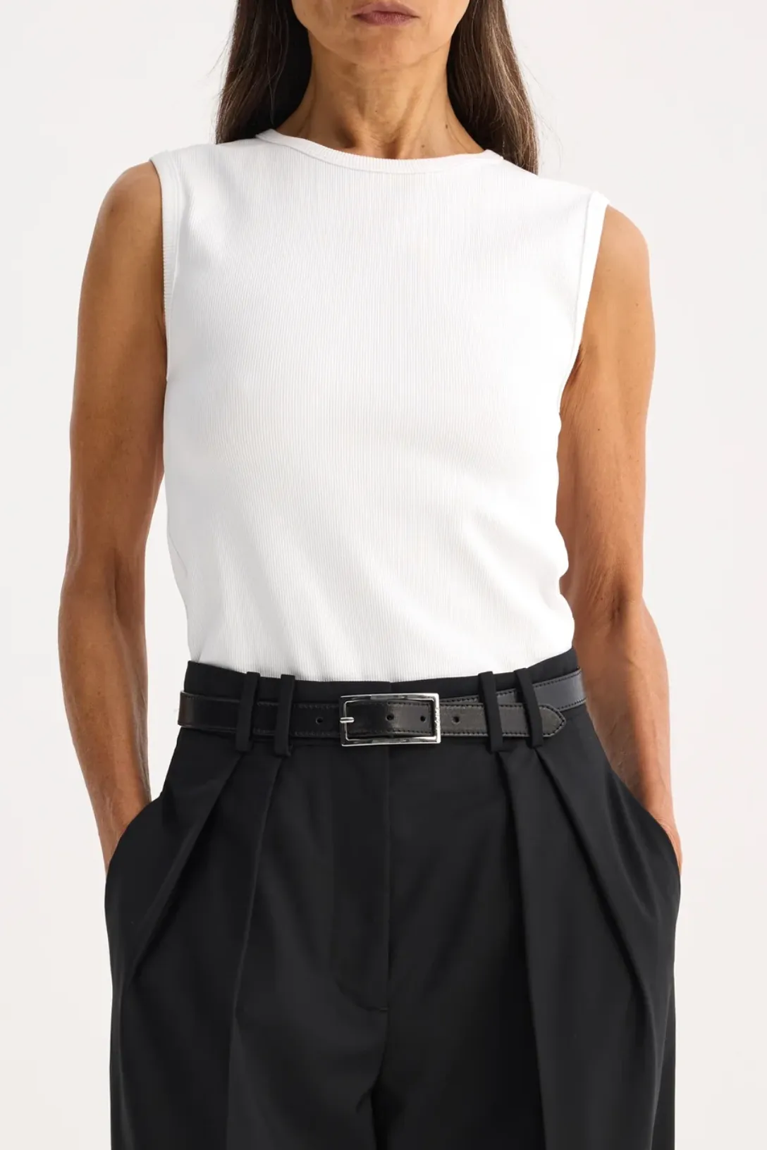 Rib Top | White