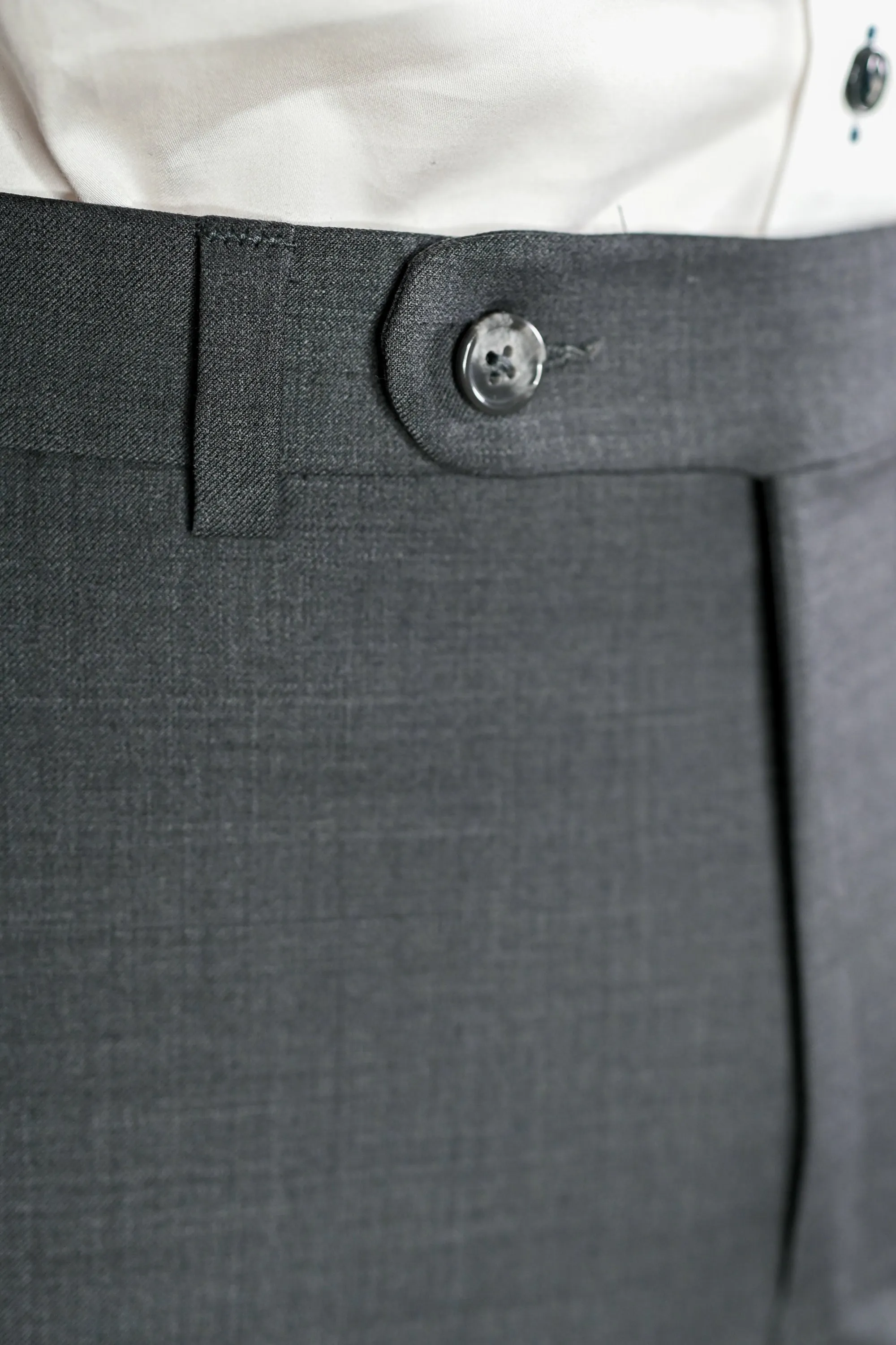 Riviera Traveler Flat Front Dress Pants Gray