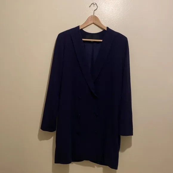 RODEBJER VIRA NAVY OVERSIZED BLAZER / COAT / DRESS . Size M