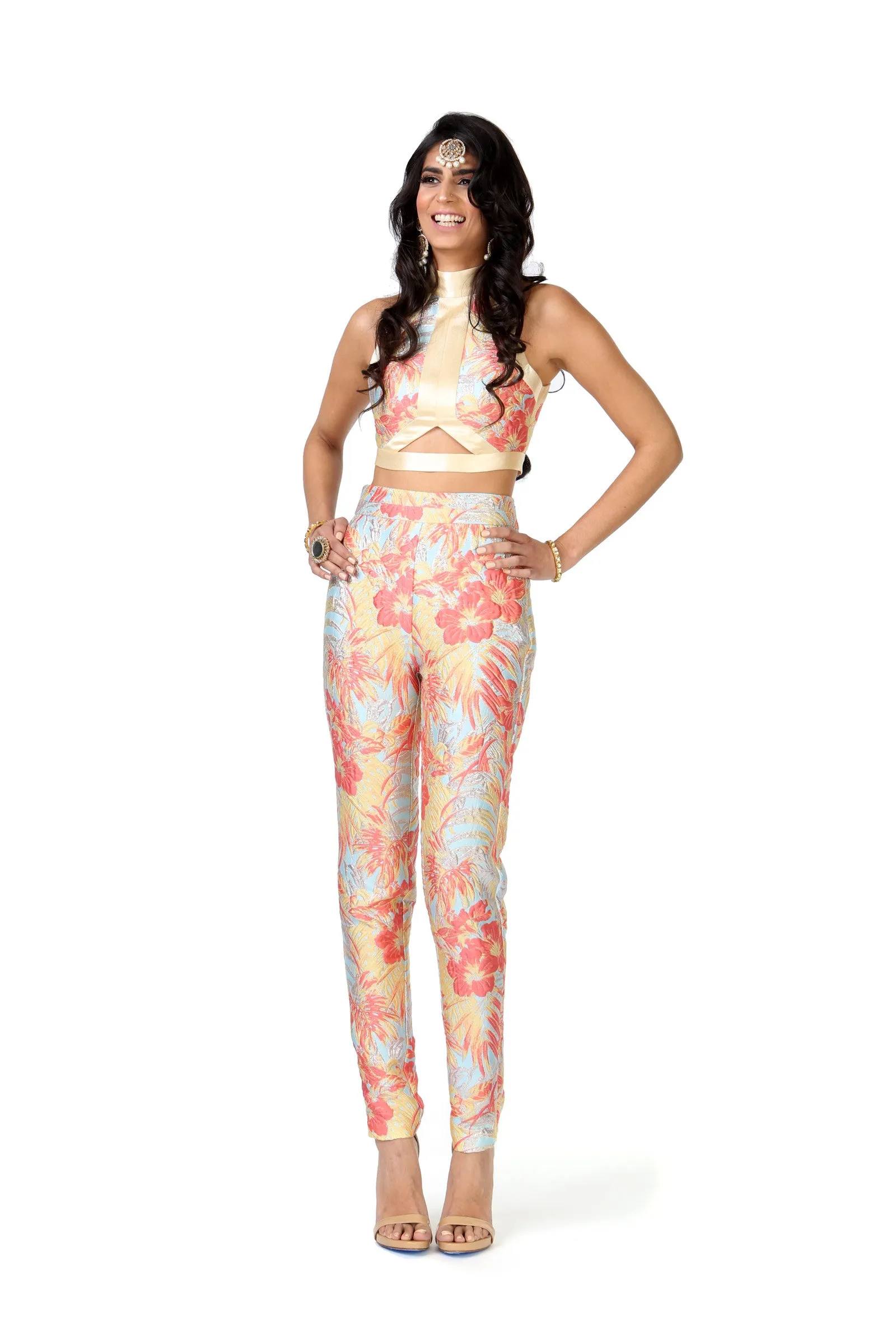 ROOP Floral Palm Pant
