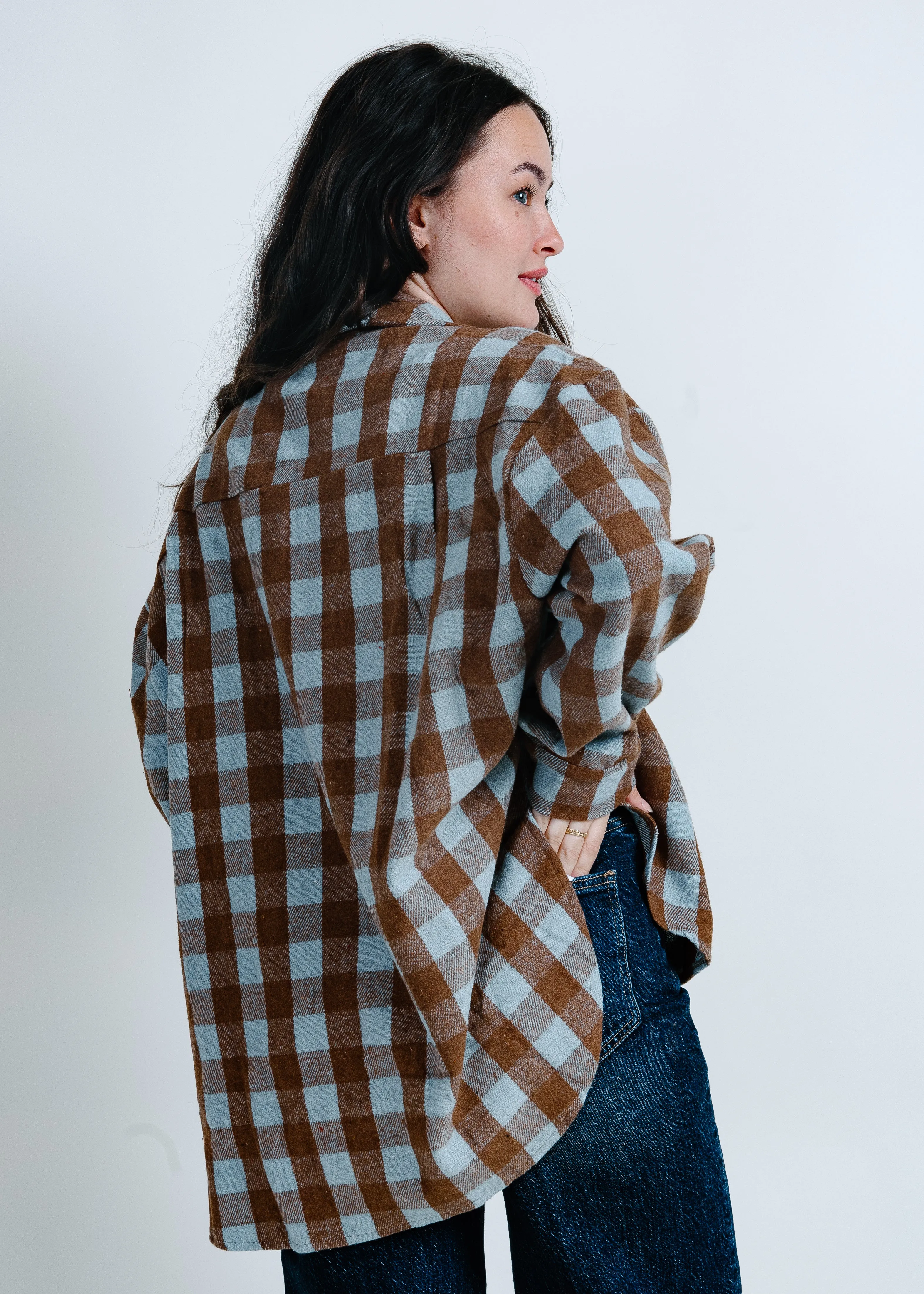 Rory Plaid Button Up Top