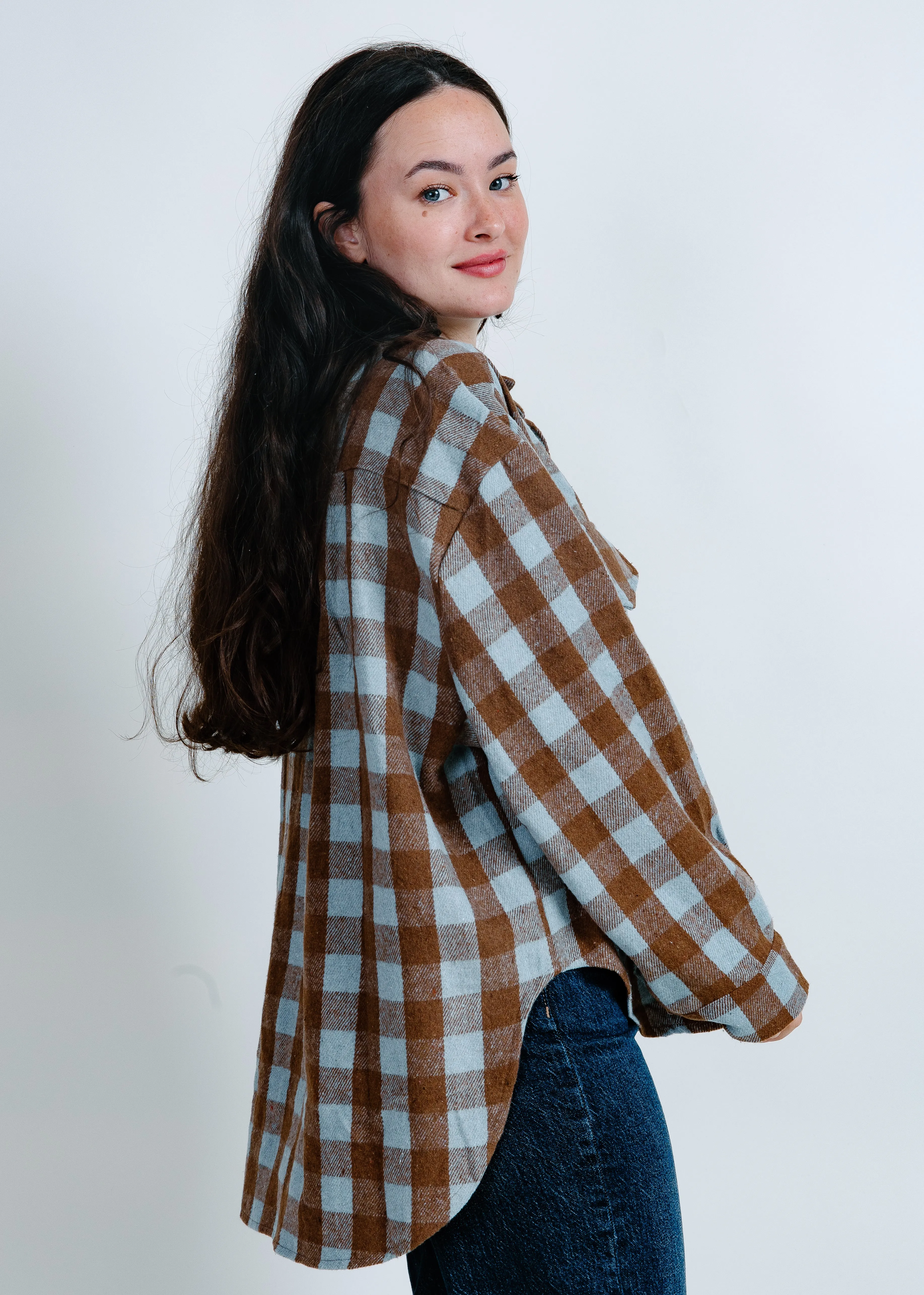 Rory Plaid Button Up Top