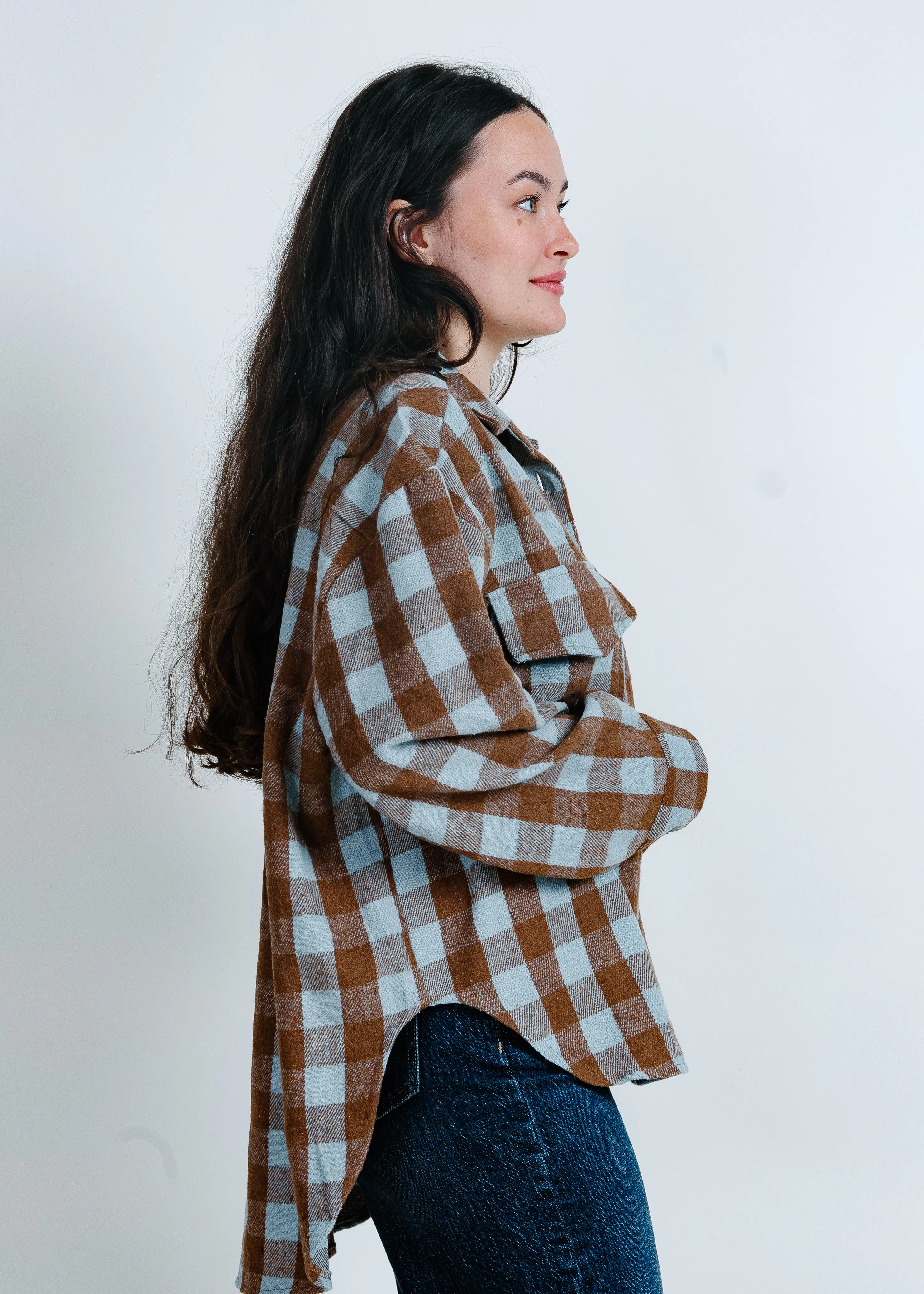 Rory Plaid Button Up Top