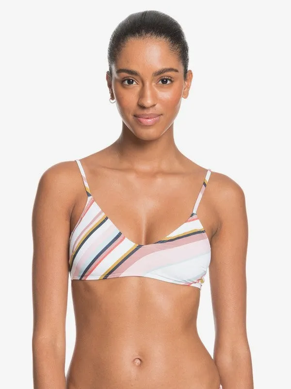Roxy Womens Printed Beach Classics Bralette Bikini Top