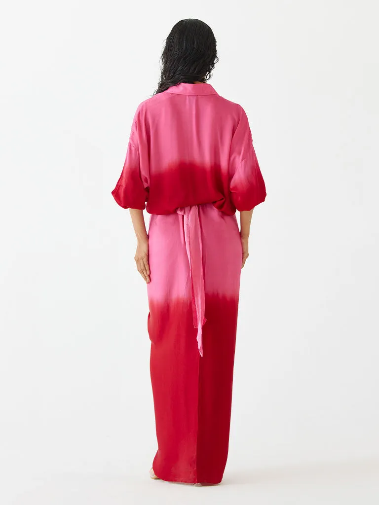 Ruby Shirt Draped Dress