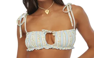 Ruched Ruffled Bikini-Rosette Scoop Bikini ::RET