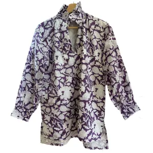 Ruffle Collar Top - Hyacinth