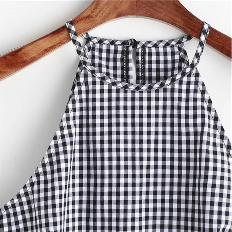 Ruffled Hem Tank Top